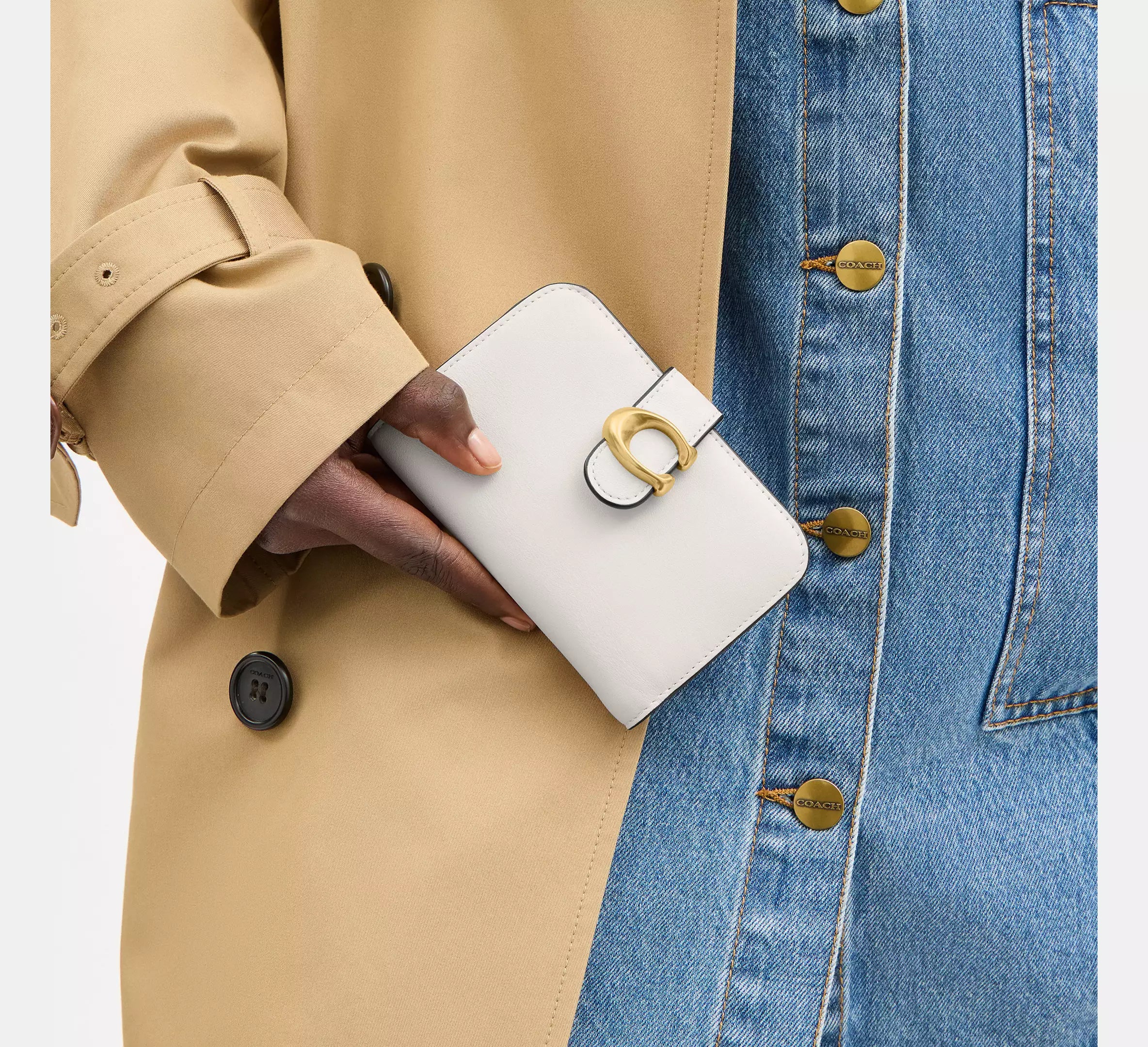 Coach Tabby Wallet - SEZON - Brass/Chalk – Kanadadan Kapına
