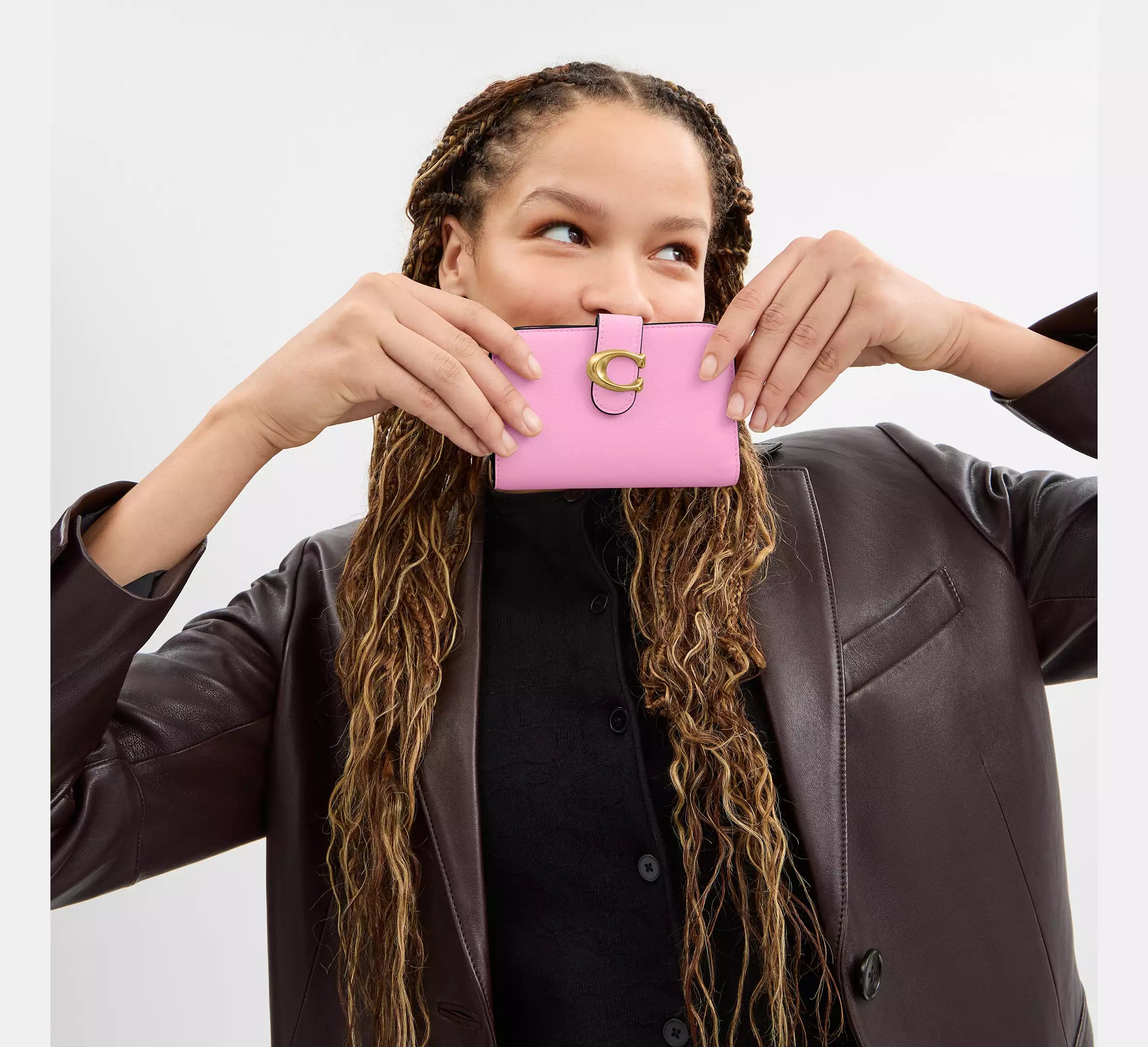 Coach Tabby Wallet - SEZON - Brass/Flower Pink – Kanadadan Kapına