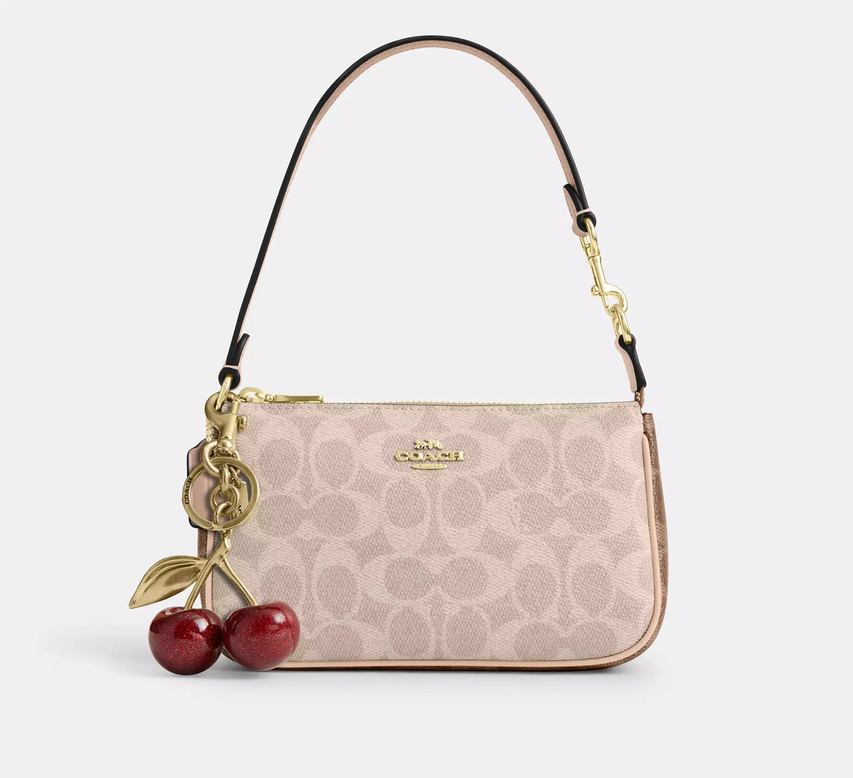 Coach Nolita 19 In Blocked Signature  - Gold/Sand/Tan