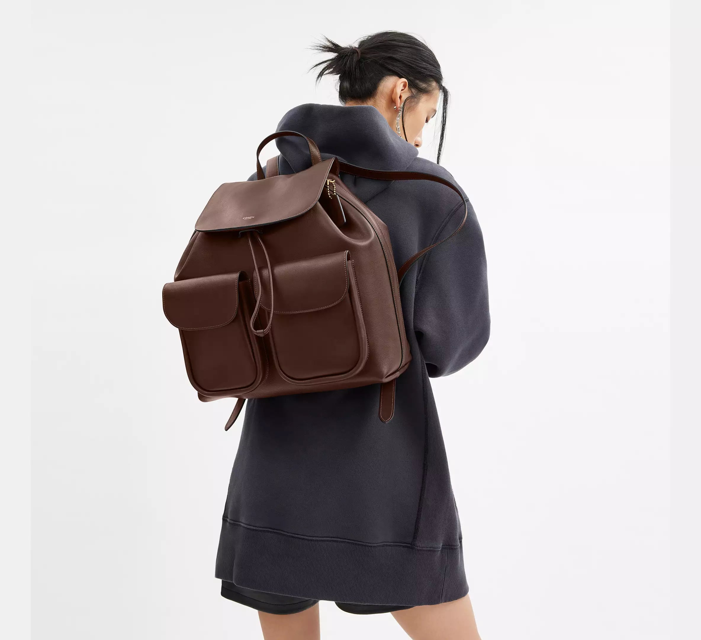 Coach Crosby Backpack - Brass/Maple