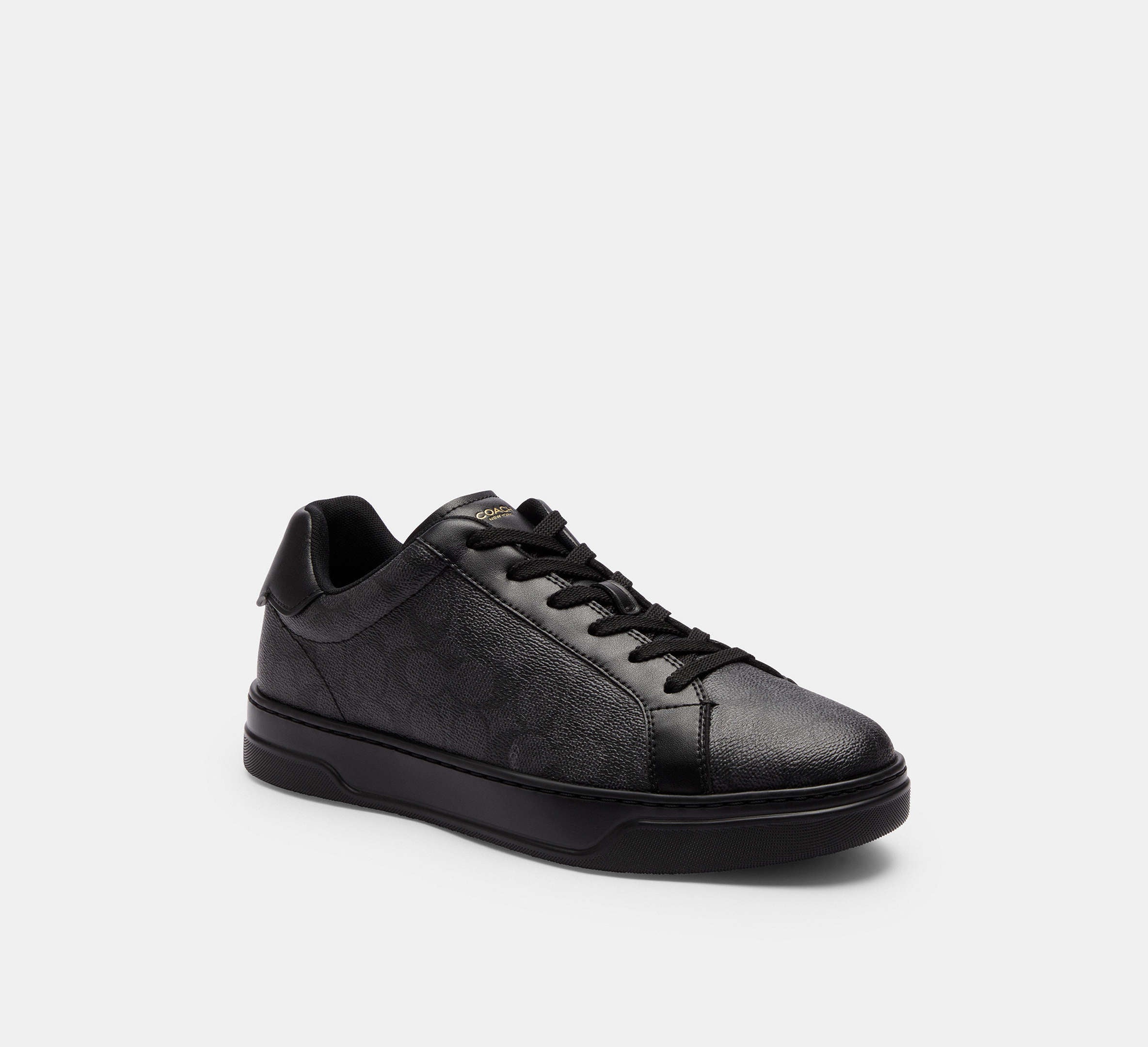 Coach Men's High Line Sneaker In Signature - Graphite/Black