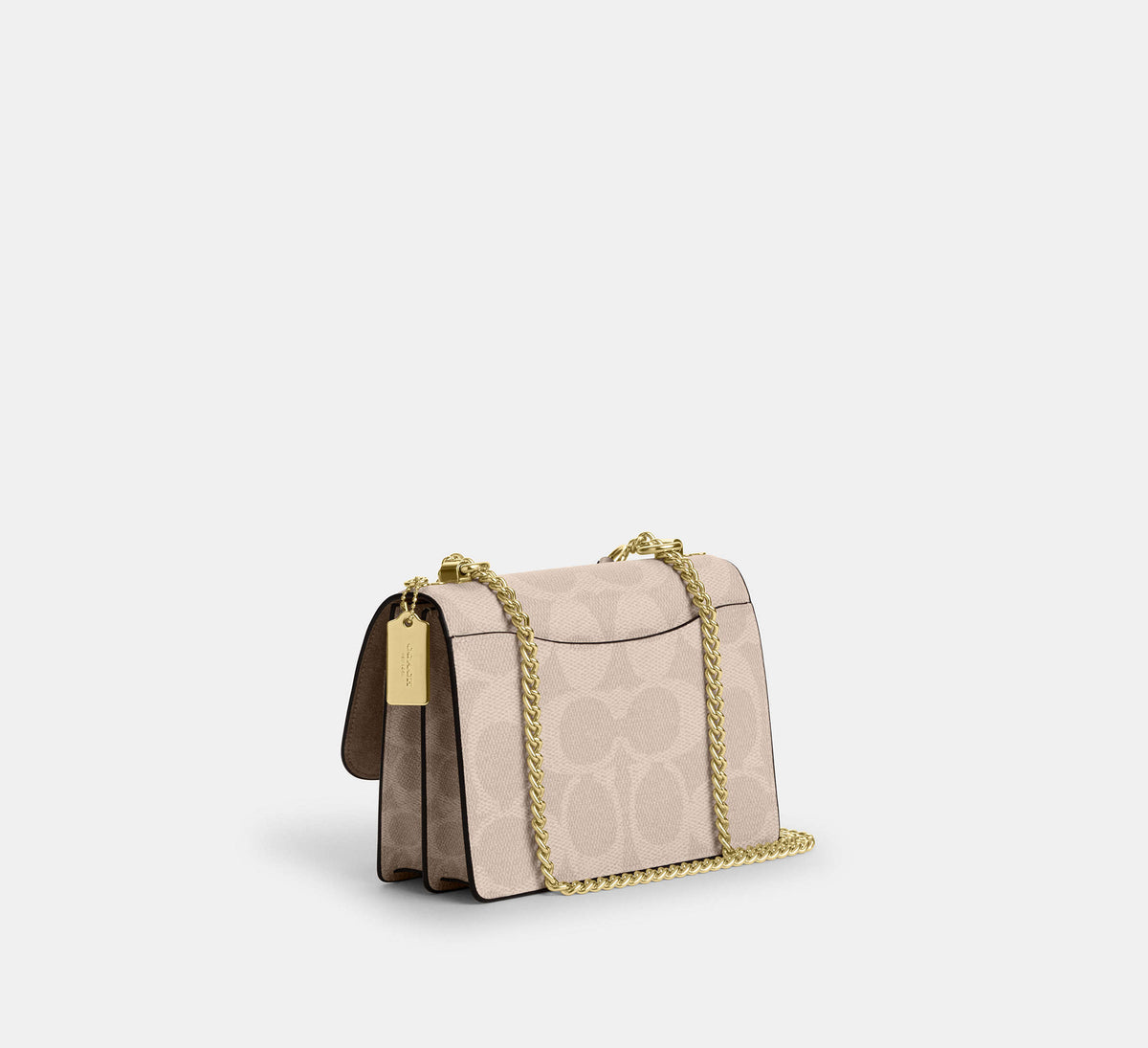 Coach Klare Crossbody Bag In Blocked Signature  - Gold/Sand/Tan - Hemen Teslimde