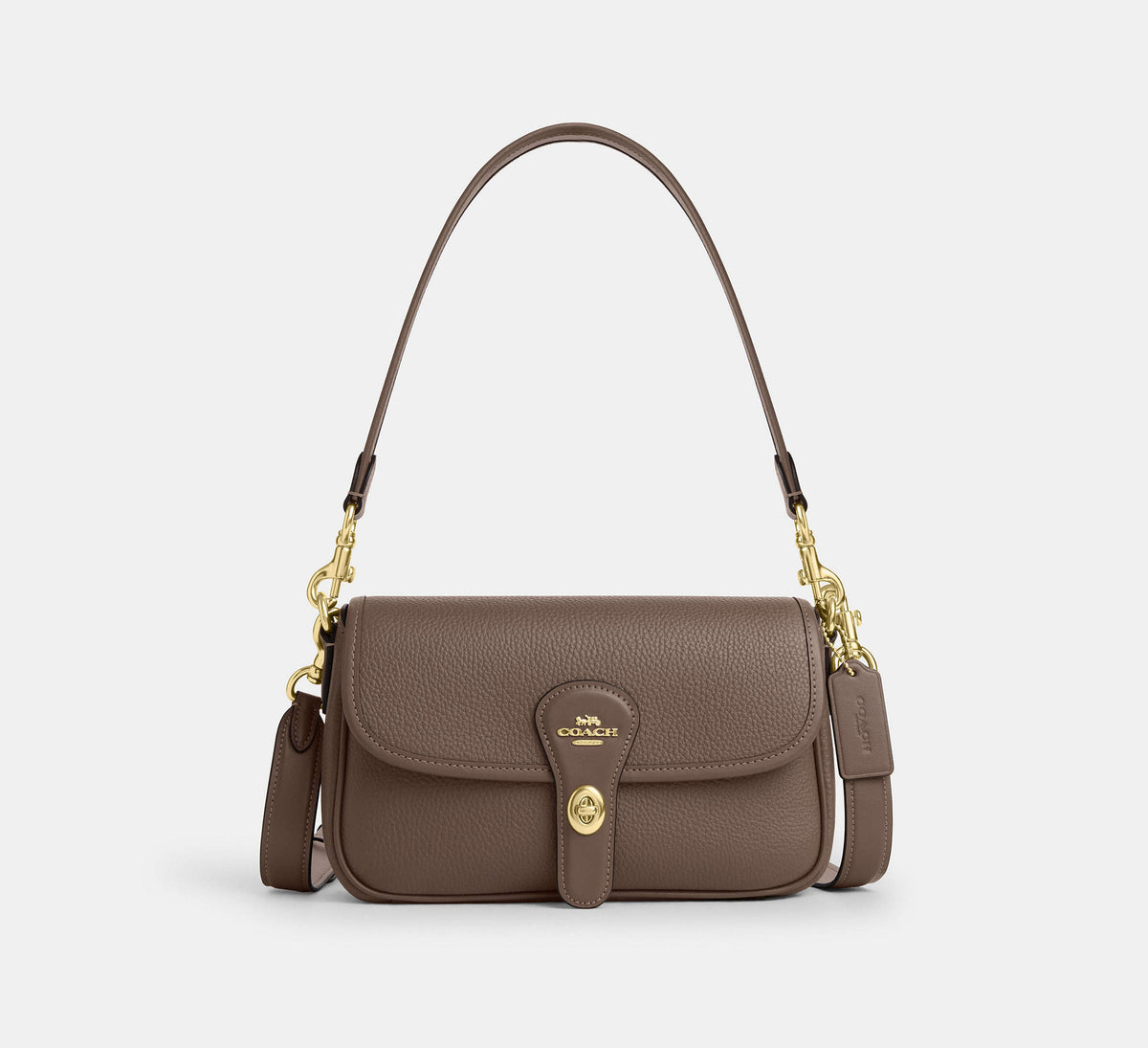 Coach Hadley Shoulder Bag - Gold/Dark Stone - Hemen Teslimde