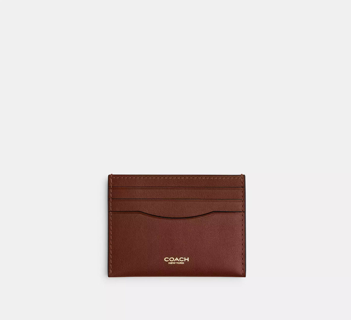 Coach Card Case  -  Redwood