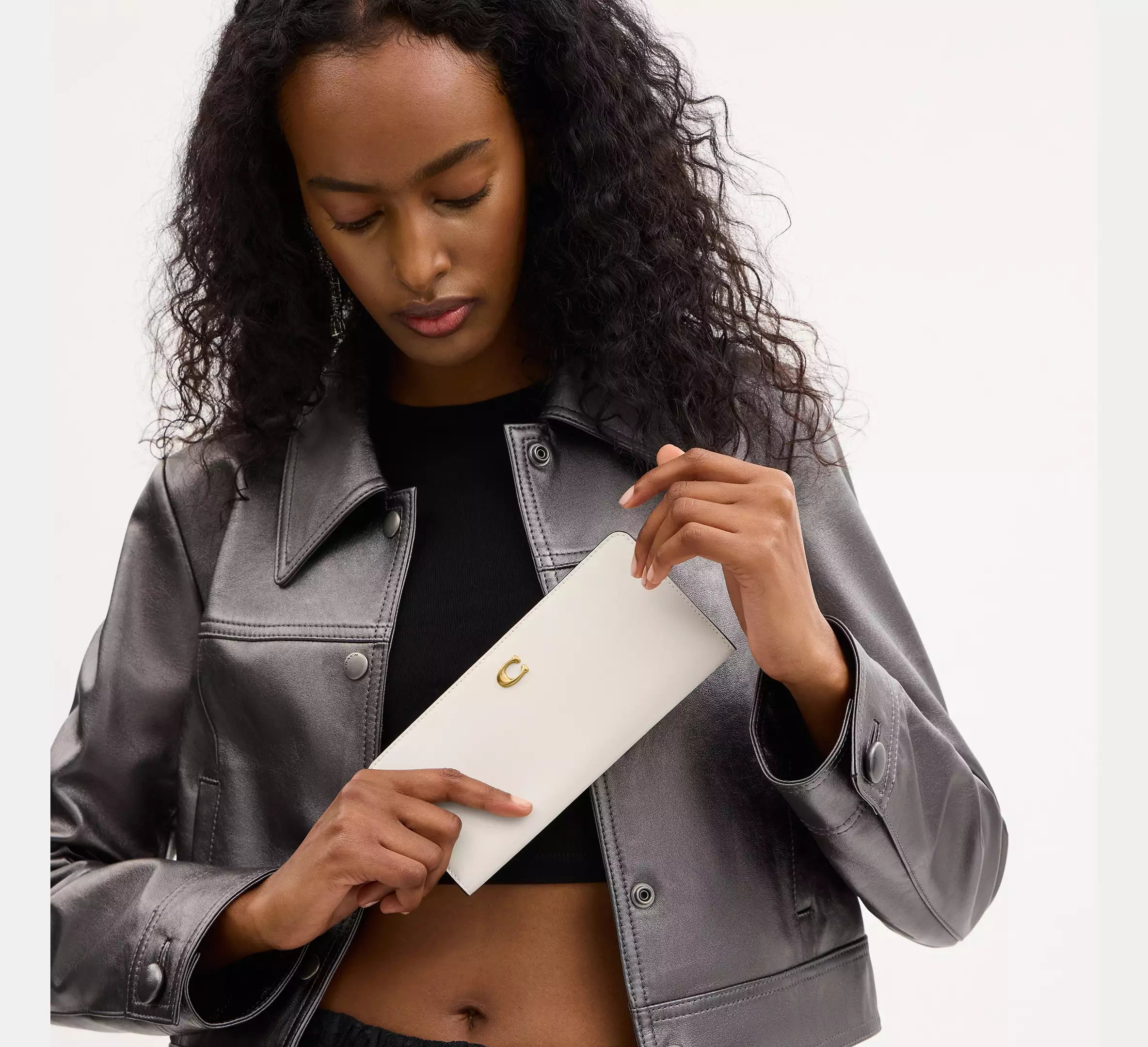 Coach Essential Slim Wallet  -  Brass/Chalk