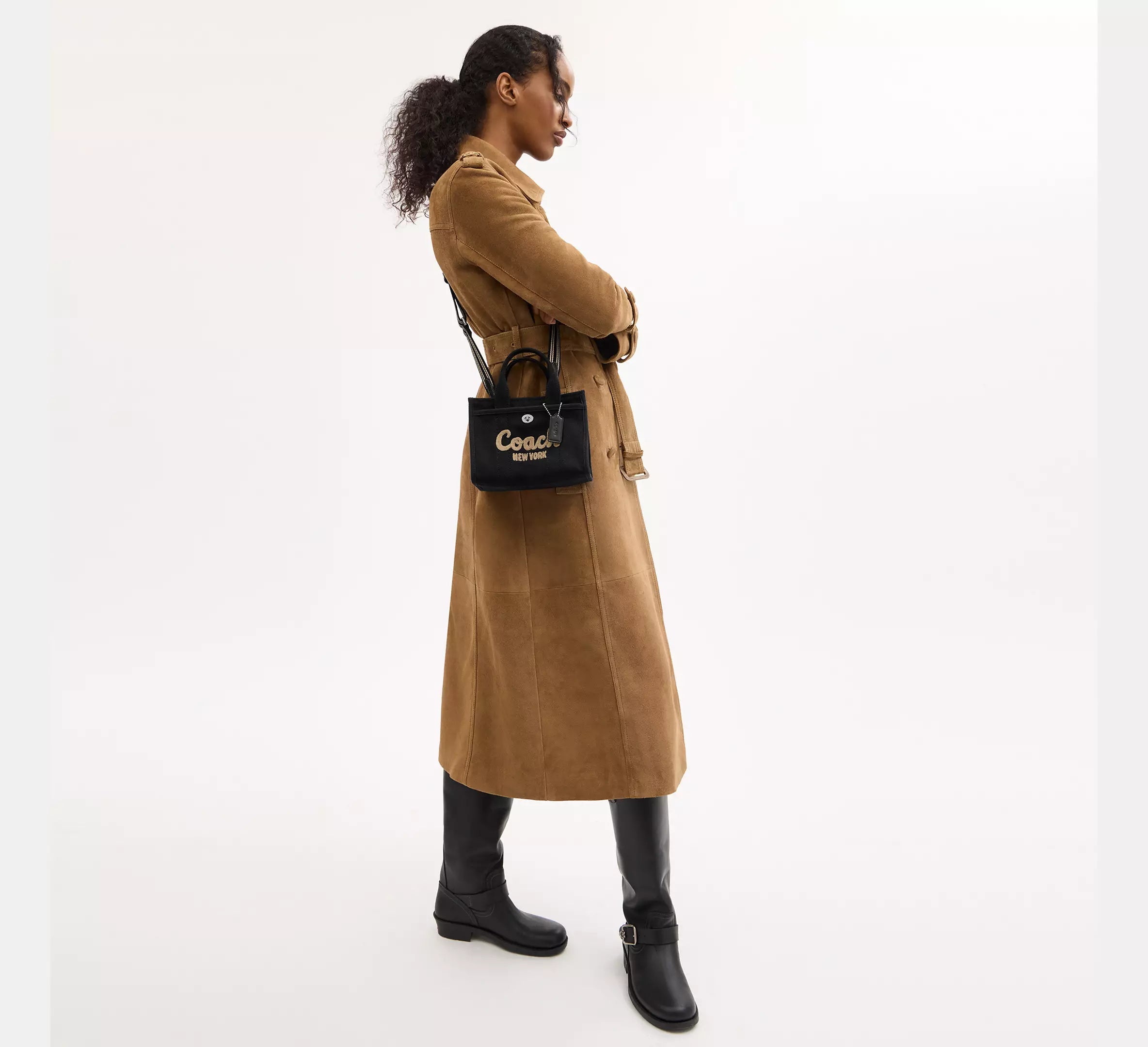 Coach Cargo Tote Bag 20 - Silver/Black