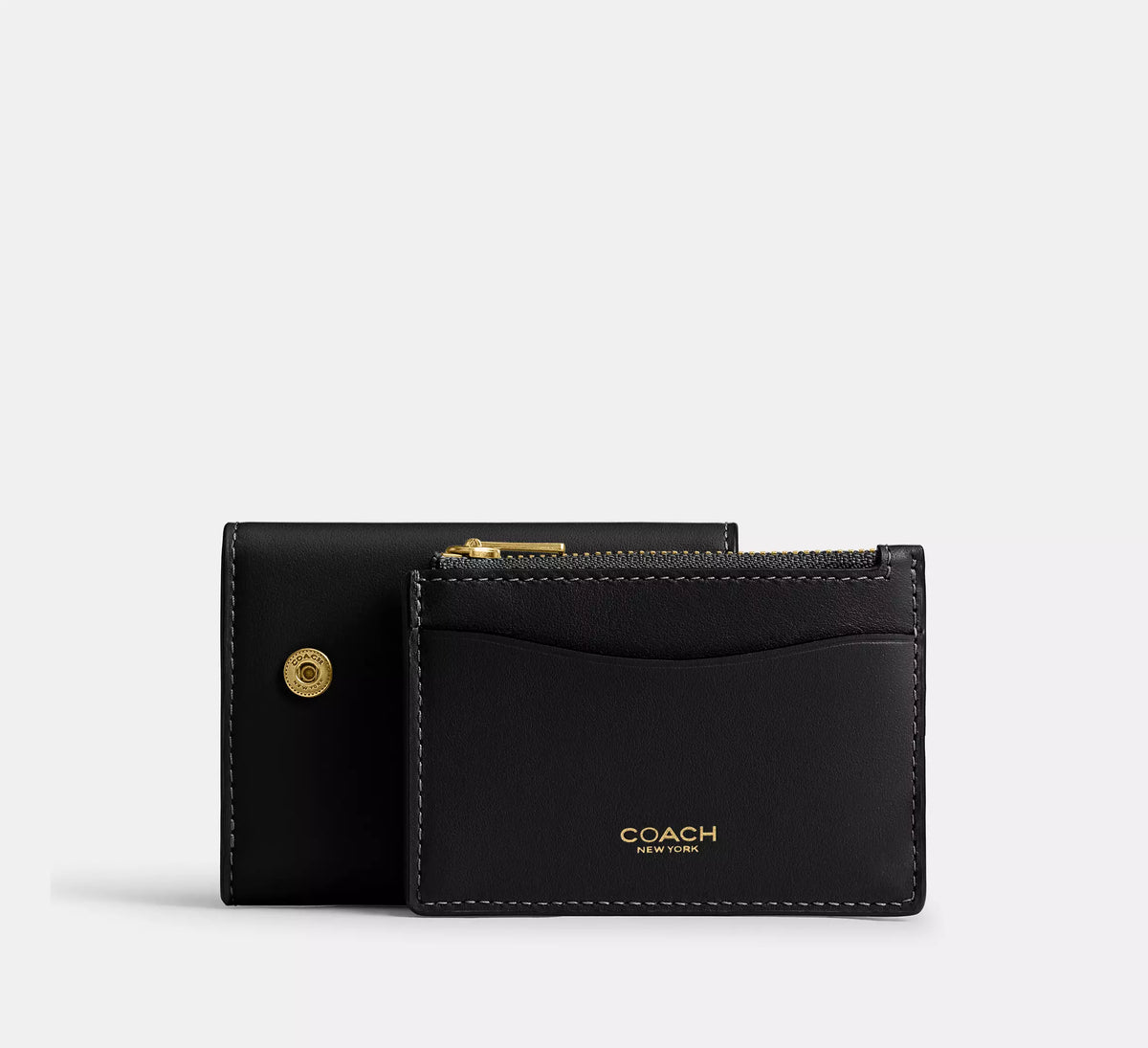 Coach Essential Card Holder Wallet  - Brass/Black