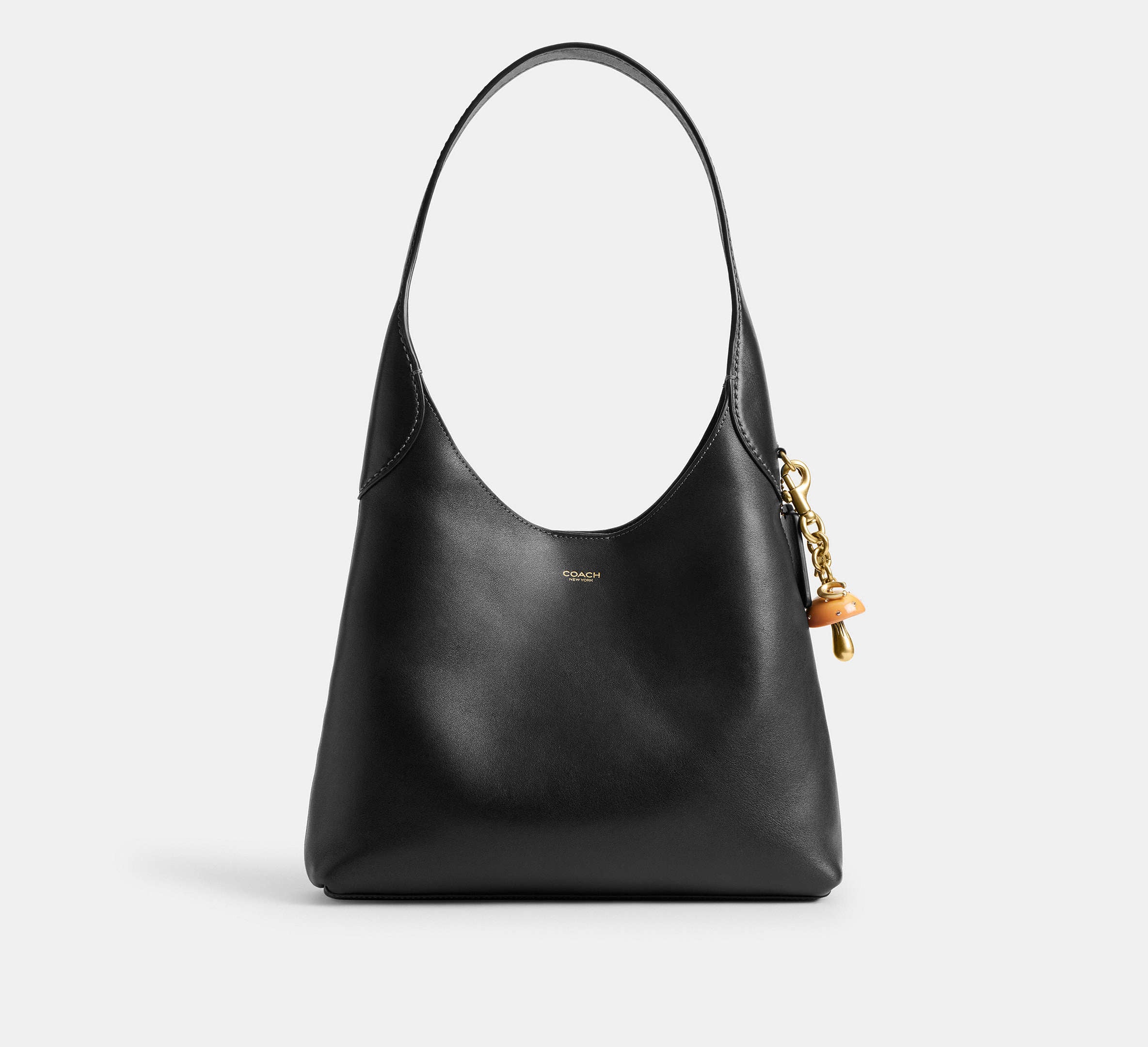 Coach Mushroom Bag Charm - Brass/Mustard