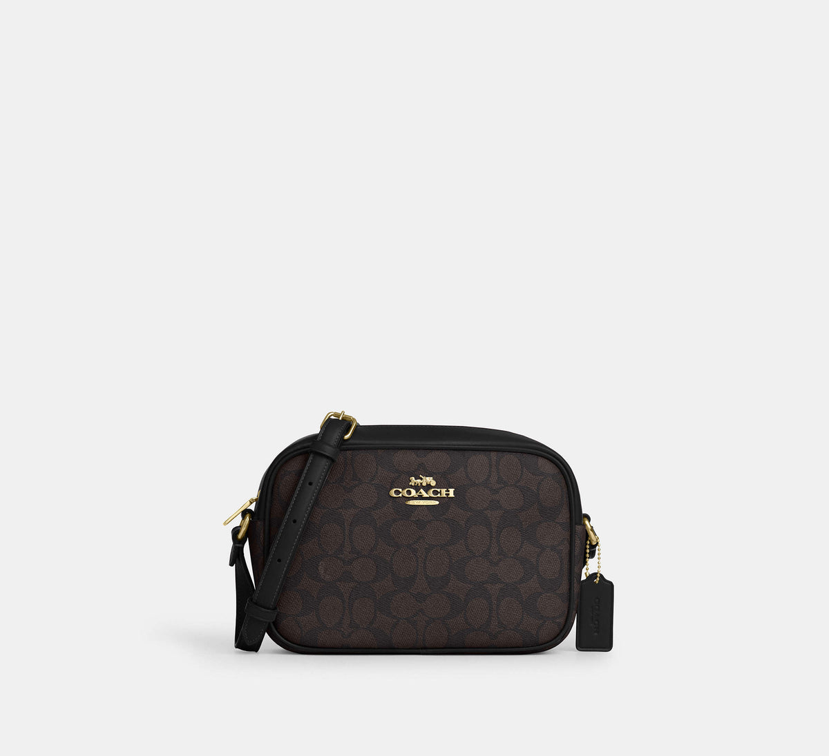 Coach Jamie Camera Bag in Signature - Gold / Walnut / Black - Hemen Teslimde