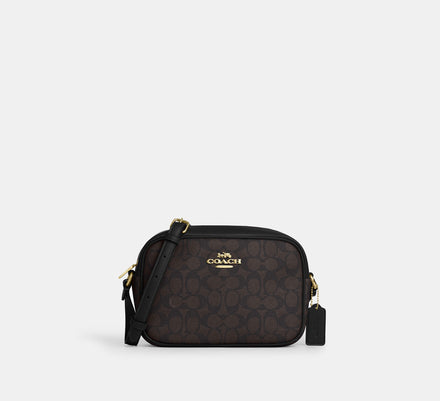 Coach Jamie Camera Bag in Signature - Gold / Walnut / Black - Hemen Teslimde