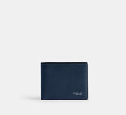 Coach Slim Billfold Wallet  -  Navy