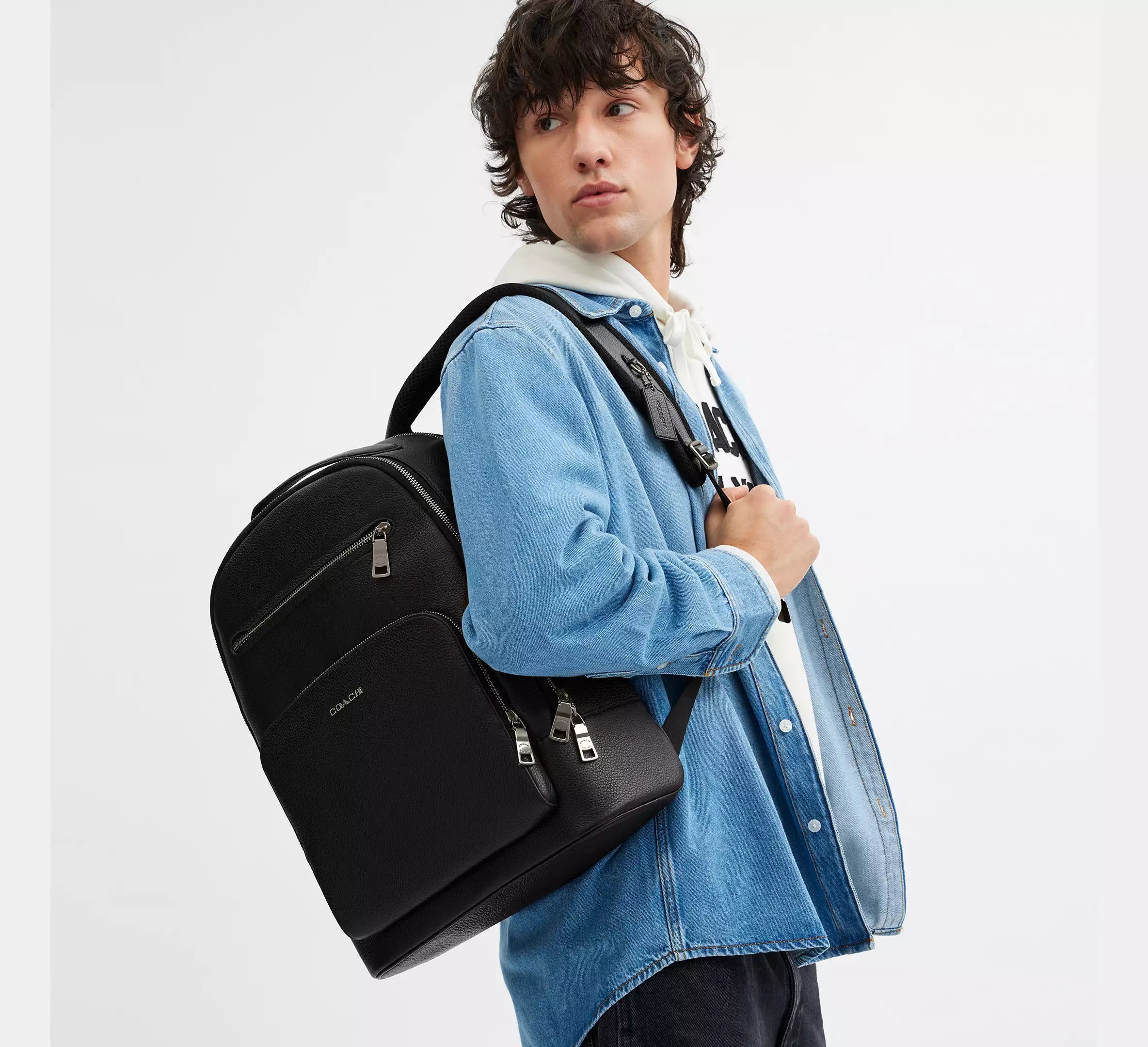 Coach Ethan Backpack   -  Gunmetal/Black