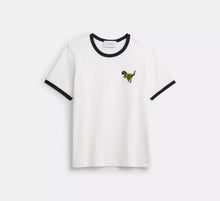 Coach Rexy Ringer T-Shirt  -   White/Navy