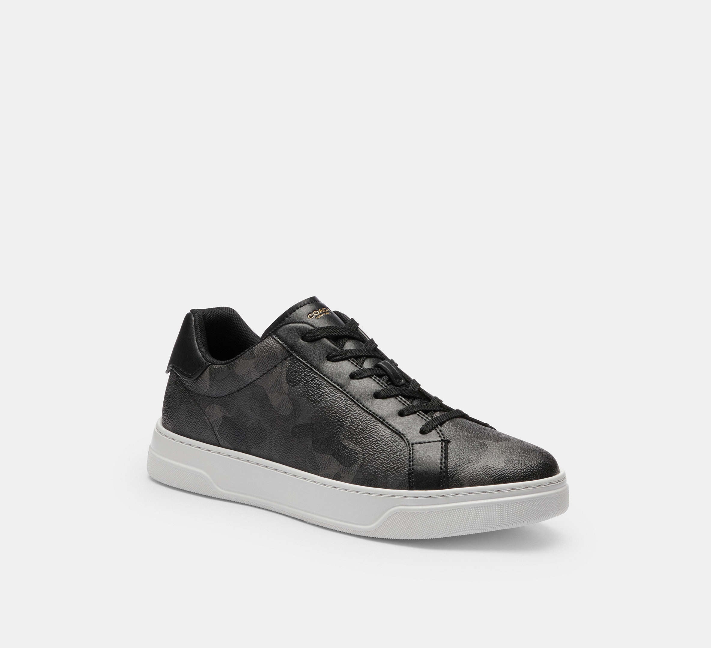 Coach Men's High Line Sneaker In Signature Camo Print - Camo / Black
