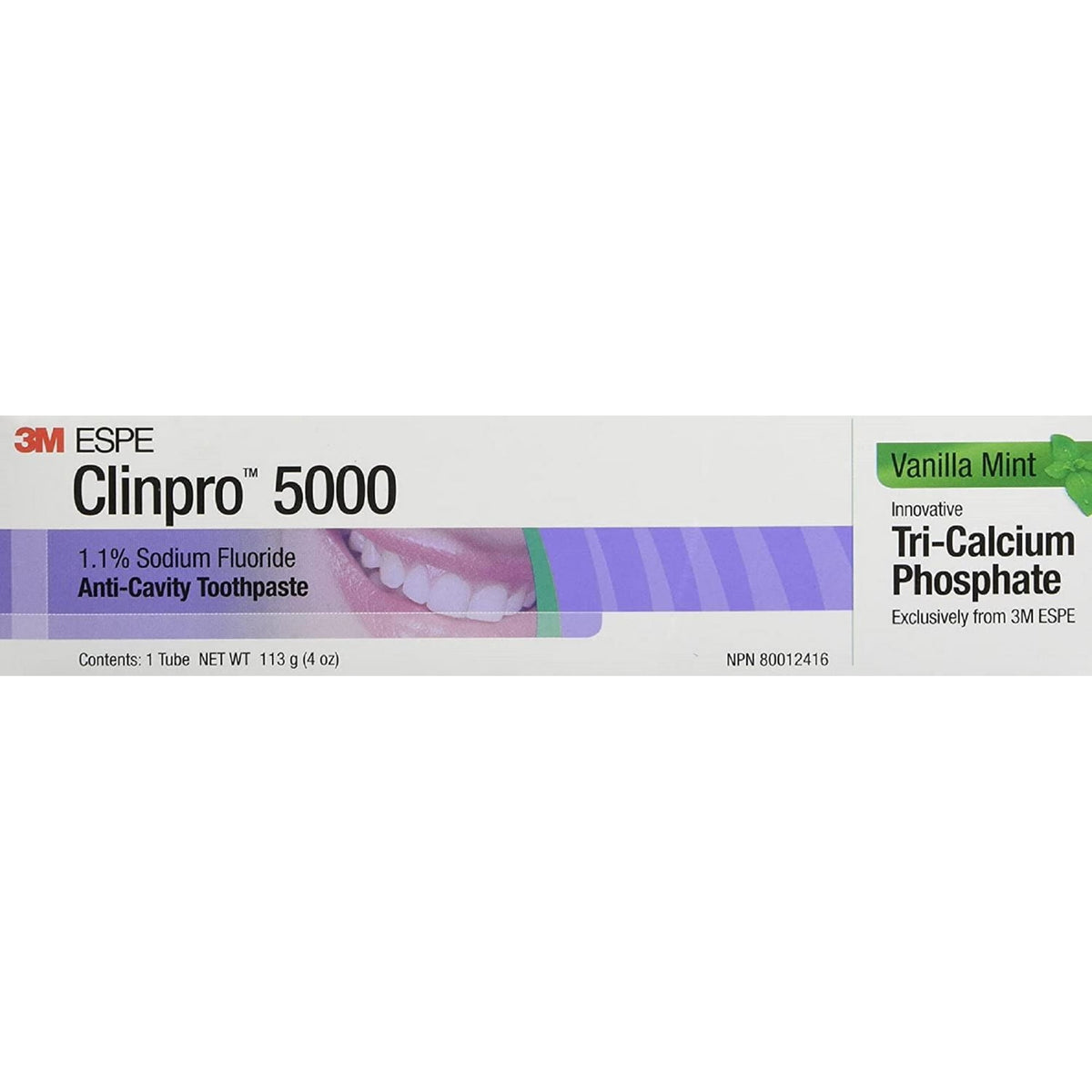 Clinpro Clinpro 5000 1.1 % Sodium Fluoride Vanilla Mint Anti-Cavity Toothpaste