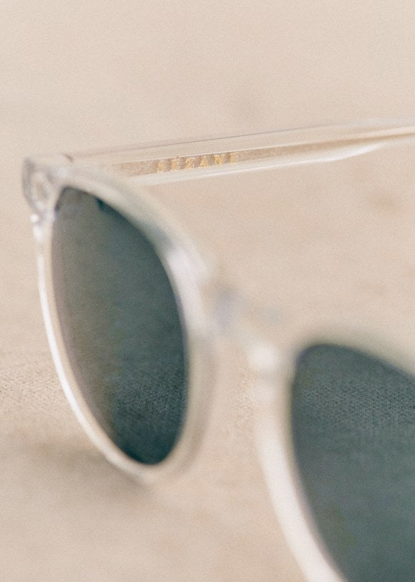 Sezane Penelope Sunglasses  Translucent White