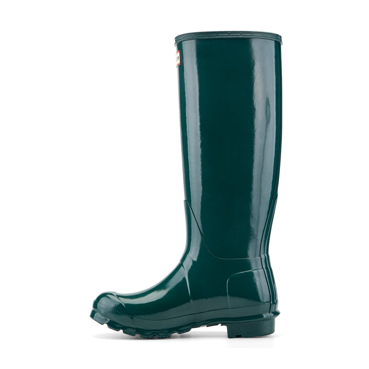 Hunter Women's Original Tall Gloss Rain Boots -Dark Green Gloss