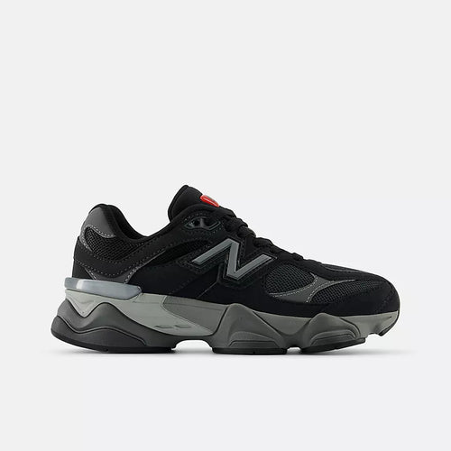 New Balance Big Kids 9060 Lace - BLACK with CASTLEROCK - GC9060BK