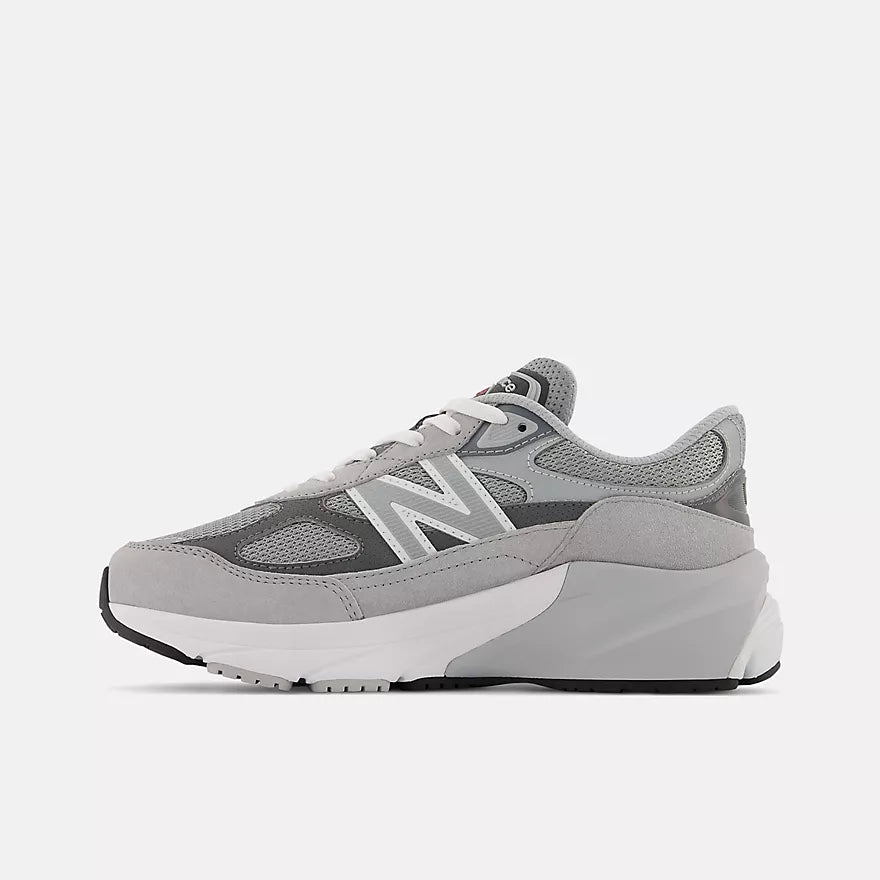 New Balance Big Kids FuelCell 990v6  -  Grey with Silver  -  GC990GL6