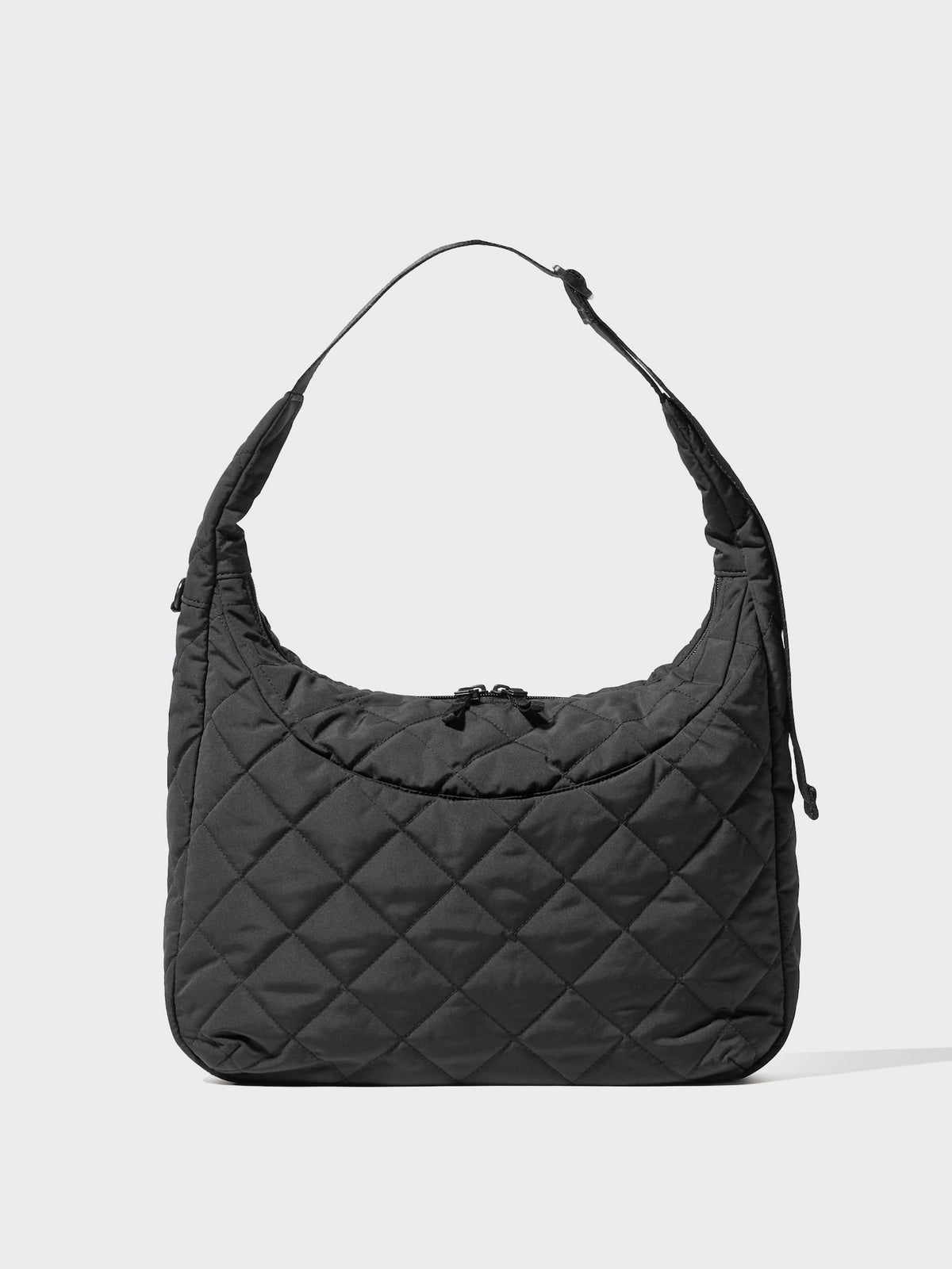 UNIQLO Unisex Quilted Puffy Shoulder Bag-BLACK