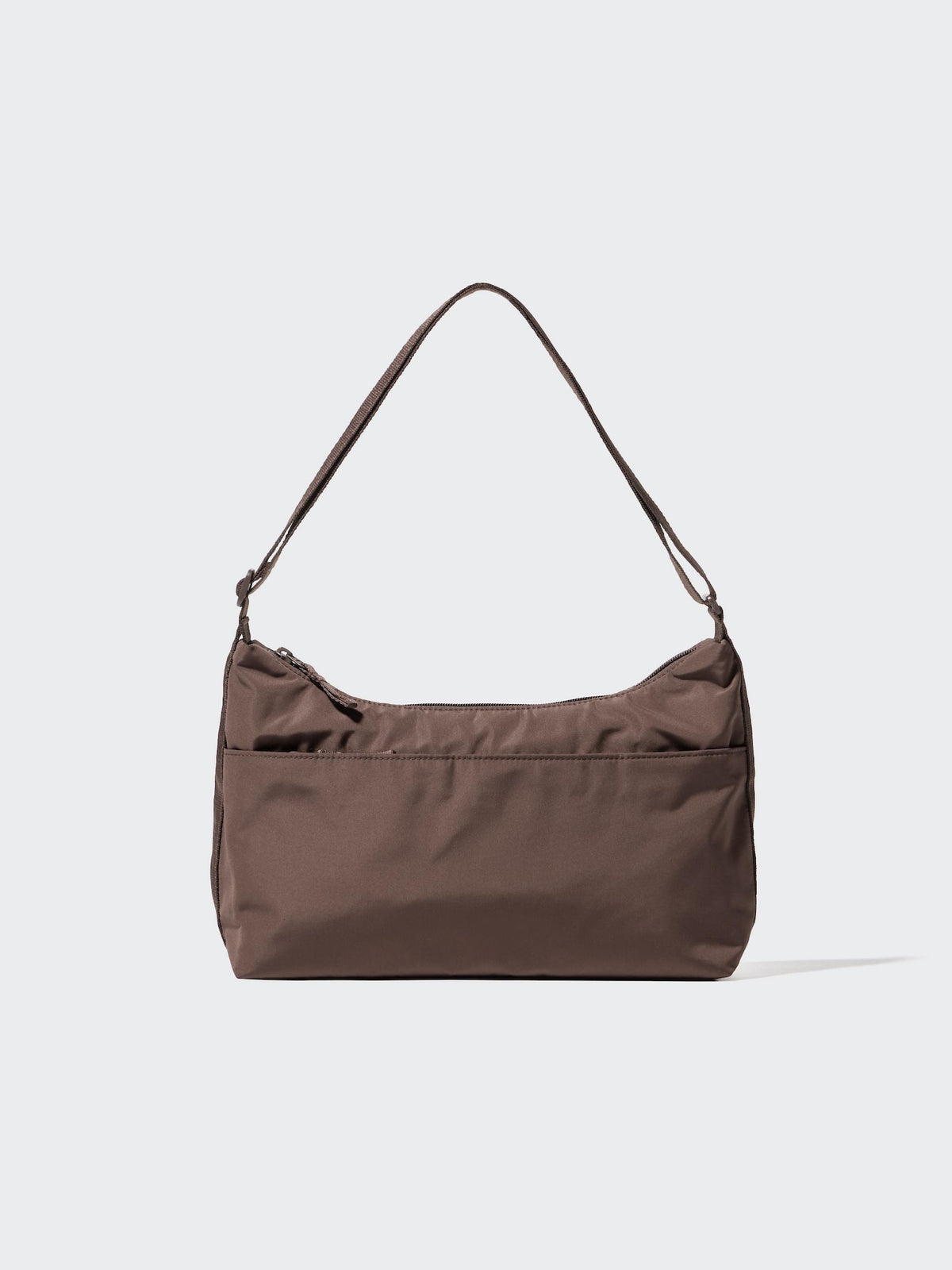 UNIQLO 2 Way One Handle Bag-DARK BROWN