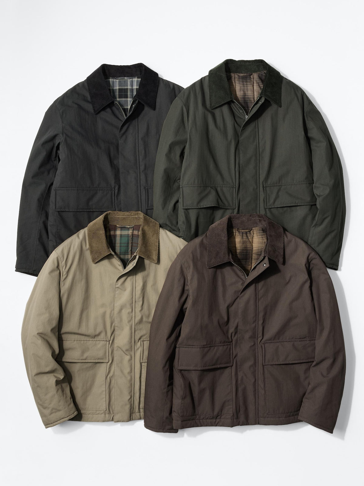 Uniqlo Unisex Padded Short Blouson  - 57 OLIVE