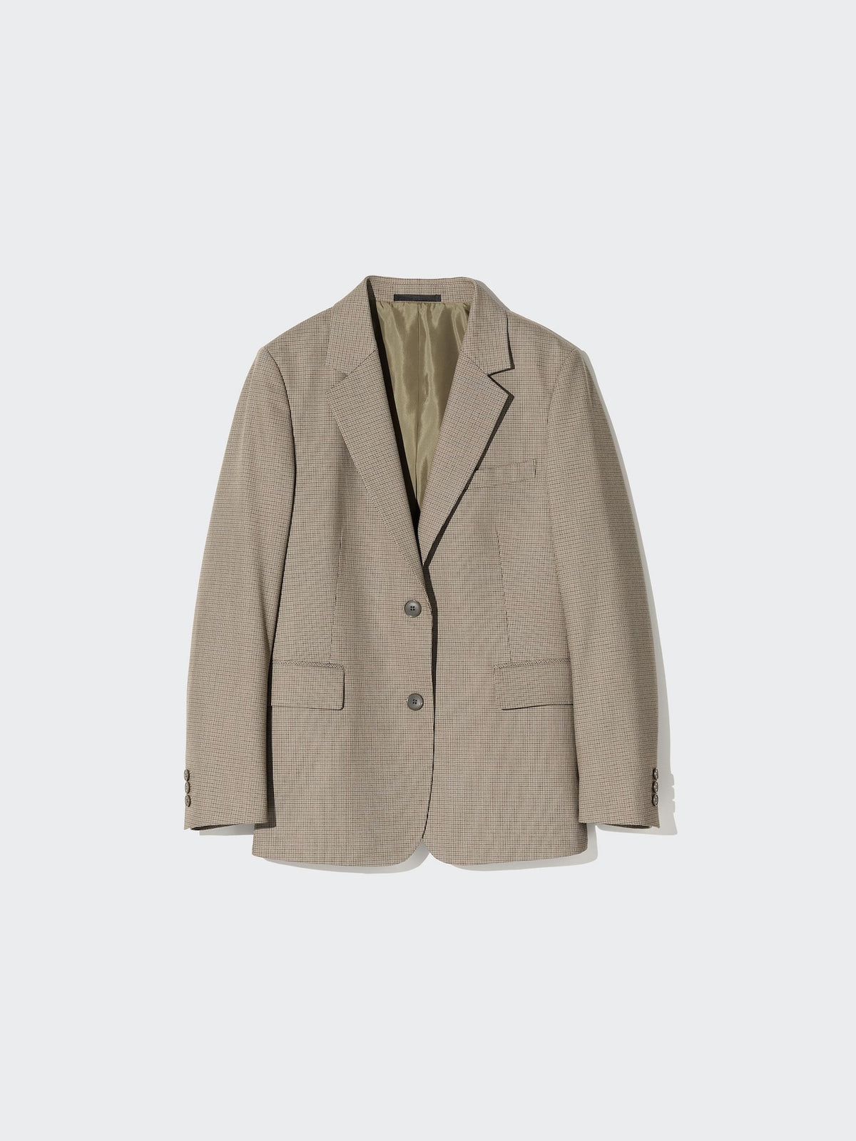 Uniqlo Women Tailored Jacket | Check  -  07 GRAY
