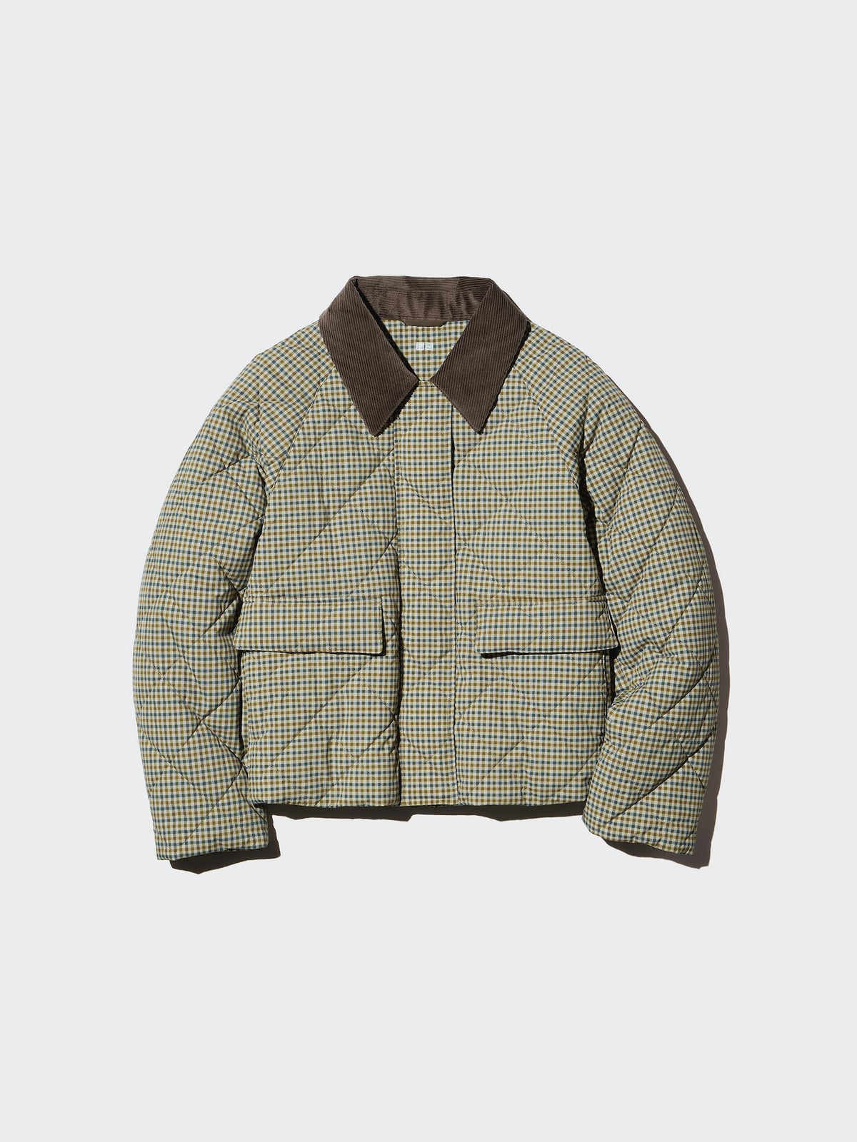 Uniqlo Women Padded Utility Short Jacket | Pattern  -  34 BROWN