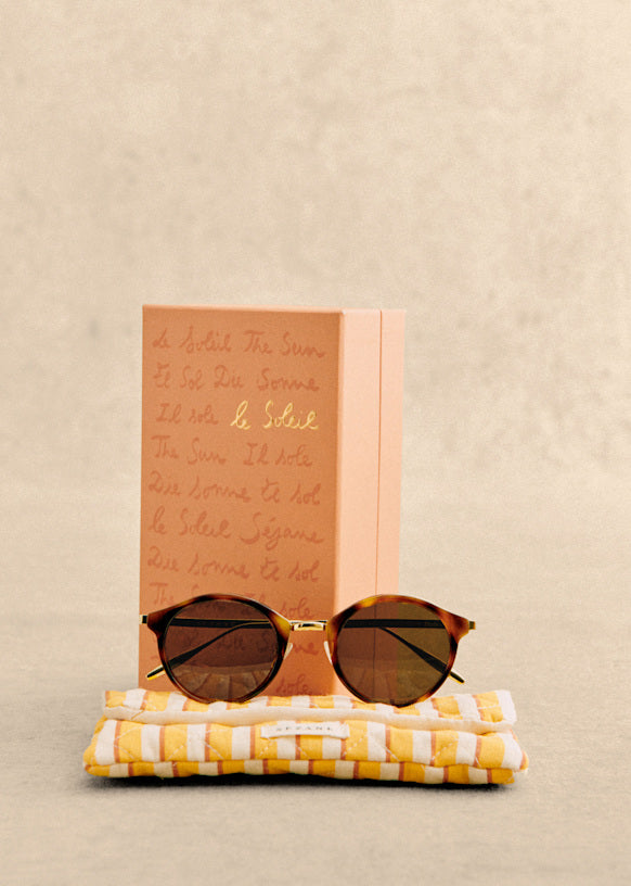 Sezane Bonnie Sunglasses  Tortoiseshell/Gold