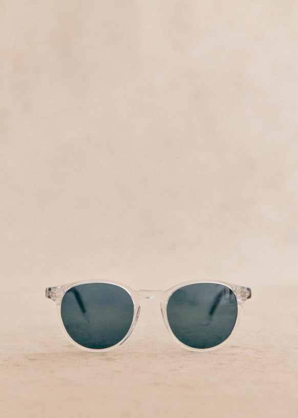 Sezane Penelope Sunglasses  Translucent White