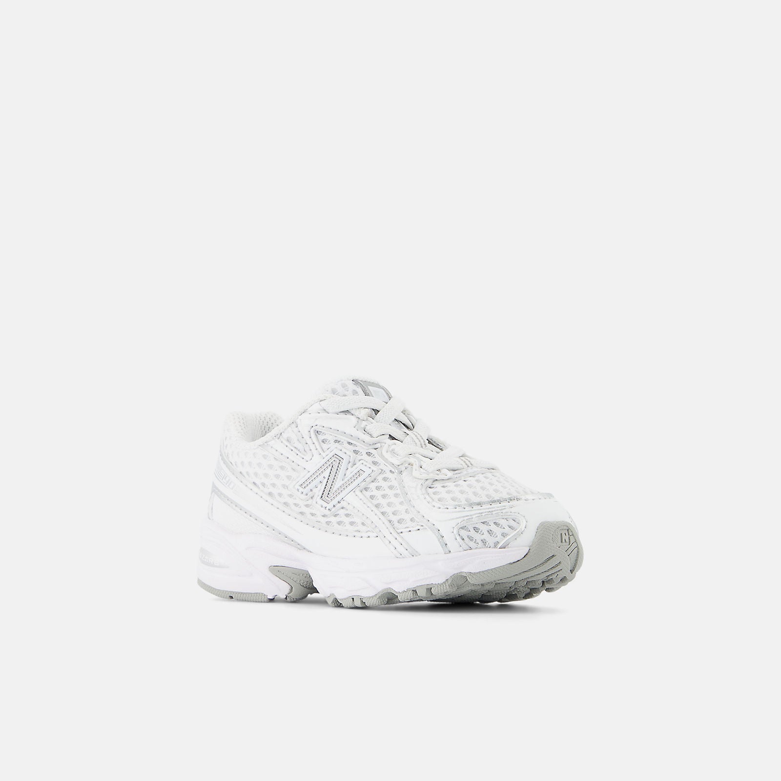 New Balance 740 BUNGEE LACE Kids White with Silver Metalic-IZ740WM