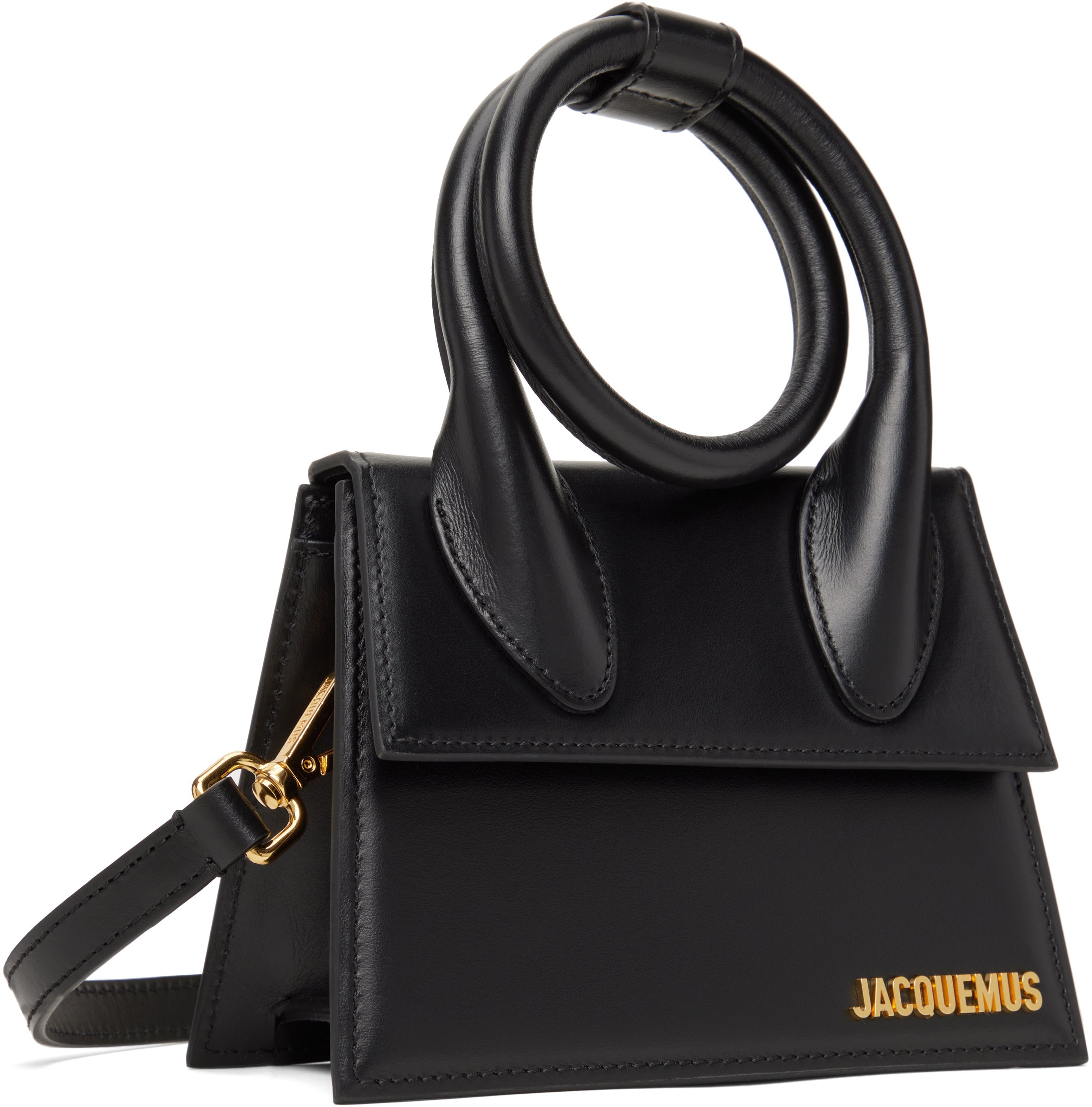 JACQUEMUS The knot Chiquito Bag - Black