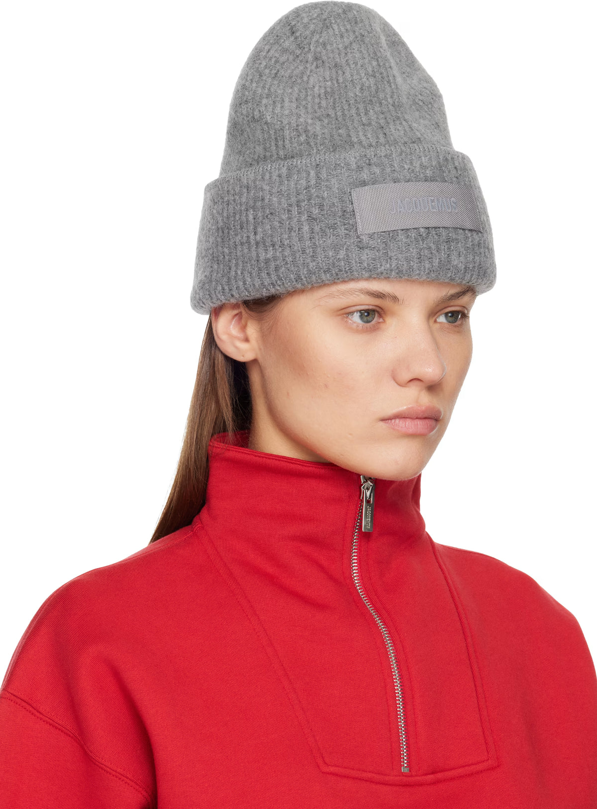 JACQUEMUS 'The Gros Grain' Beanie - Gray
