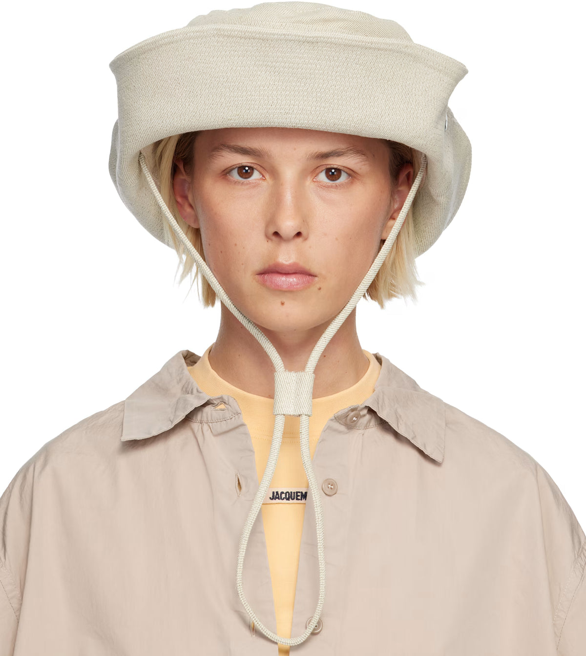 JACQUEMUS  'The de-Nîmes' Denim Bucket Hat  -  Off-White La Croisière