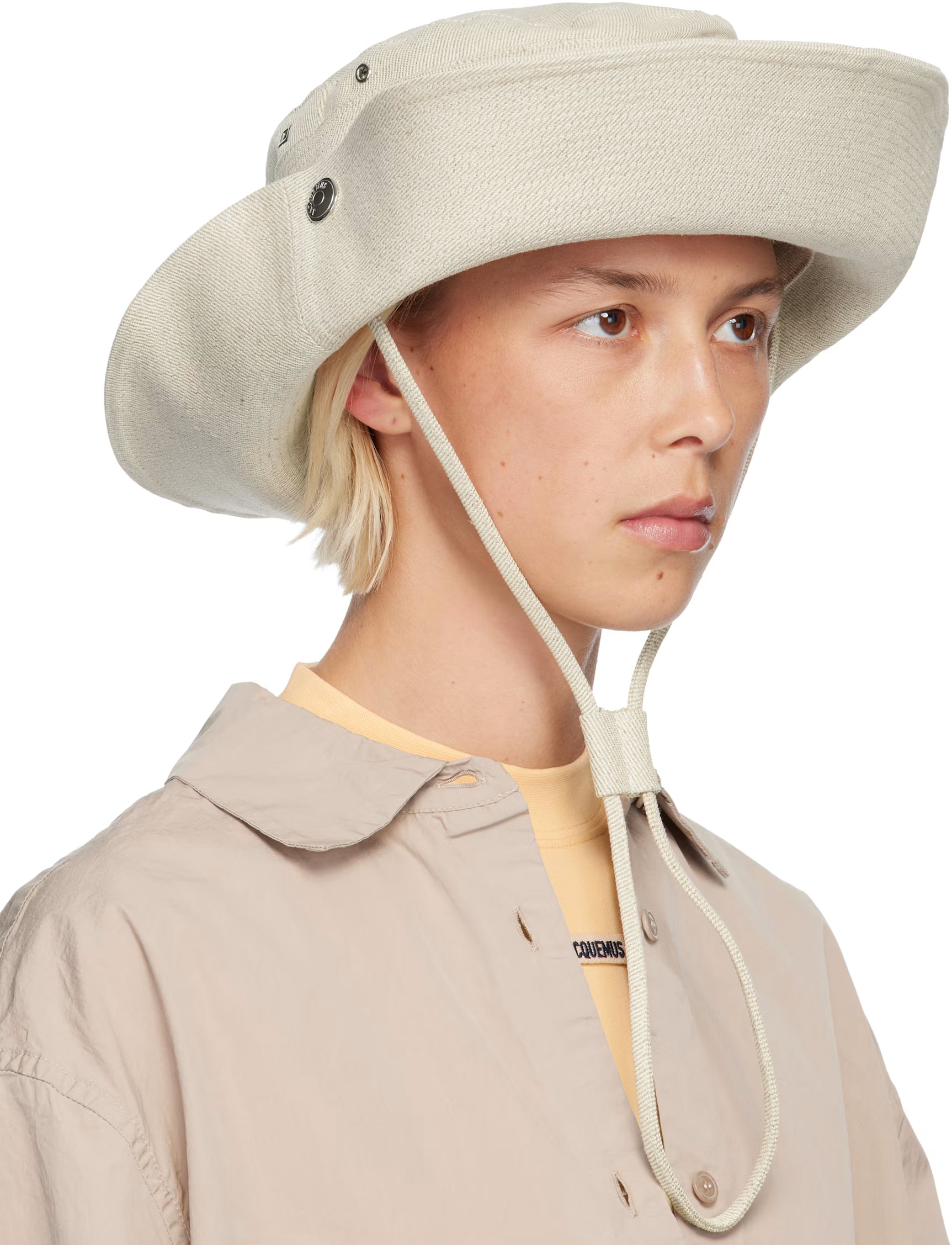 JACQUEMUS  'The de-Nîmes' Denim Bucket Hat  -  Off-White La Croisière