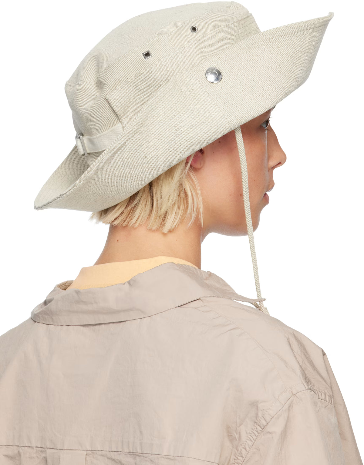 JACQUEMUS  'The de-Nîmes' Denim Bucket Hat  -  Off-White La Croisière