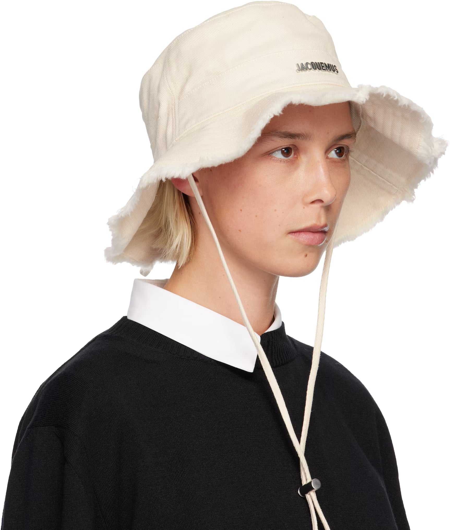 JACQUEMUS Les Classiques 'The Artichaut' Bucket Hat  -  Off-White
