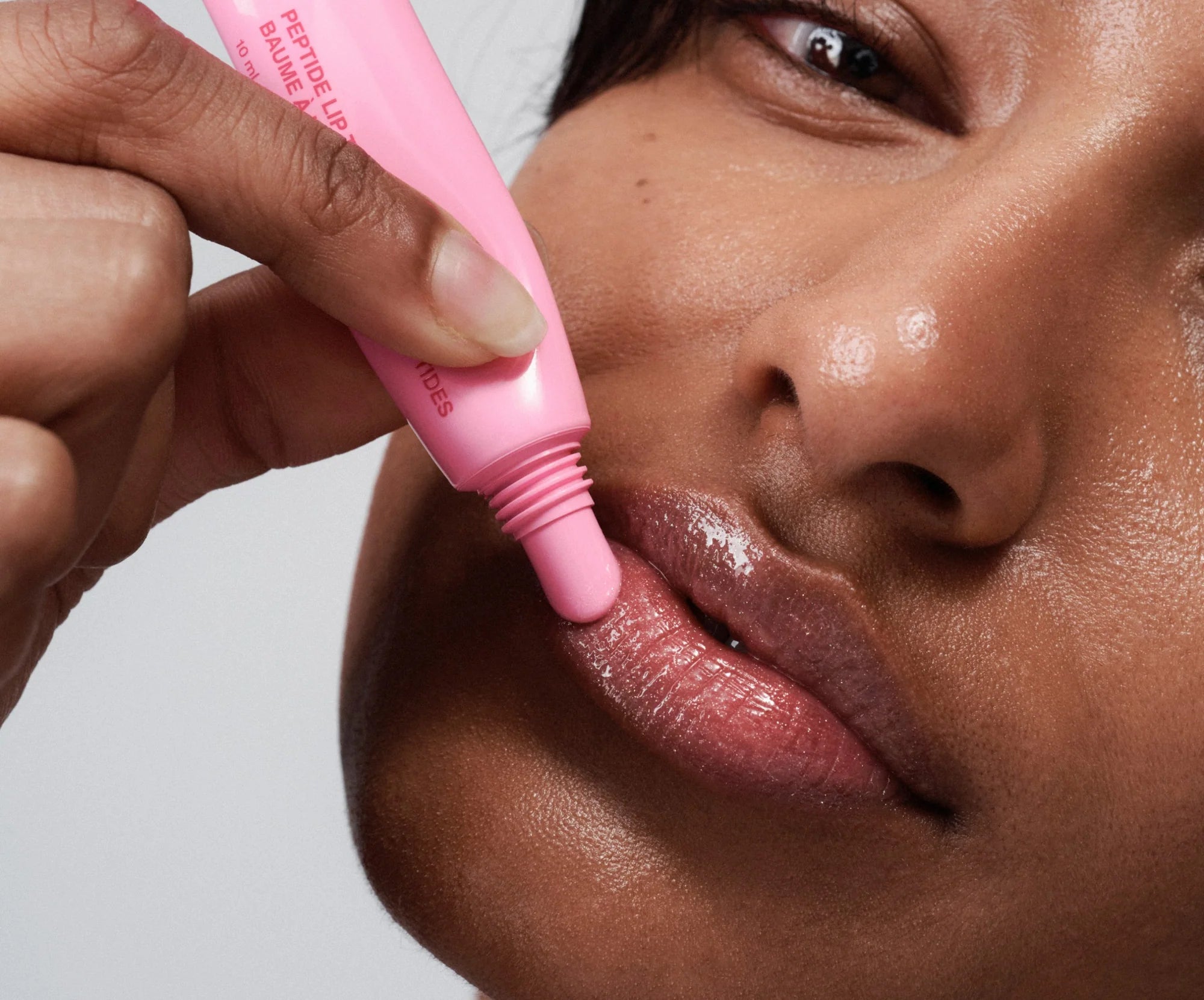 Rhode Peptide Lip Tint - jelly bean - shimmery sheer pink