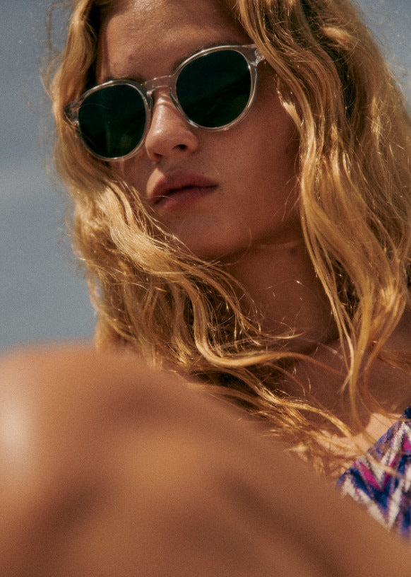 Sezane Penelope Sunglasses  Translucent White