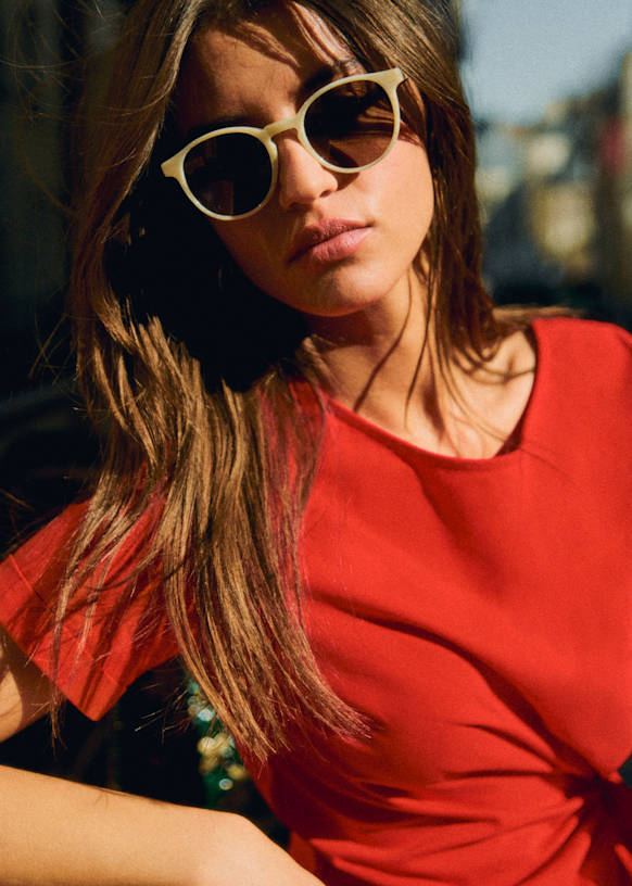 Sezane Penelope Sunglasses  Ecru