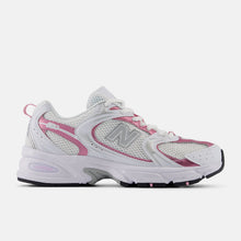 New Balance 530  -  White with Pink Sugar and Silver Metallic  -  MR530PK