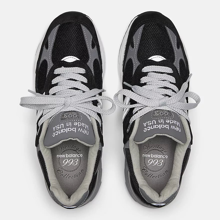 New Balance Men's Made in USA 993 -  Core Black with Gray  -  MR993BK