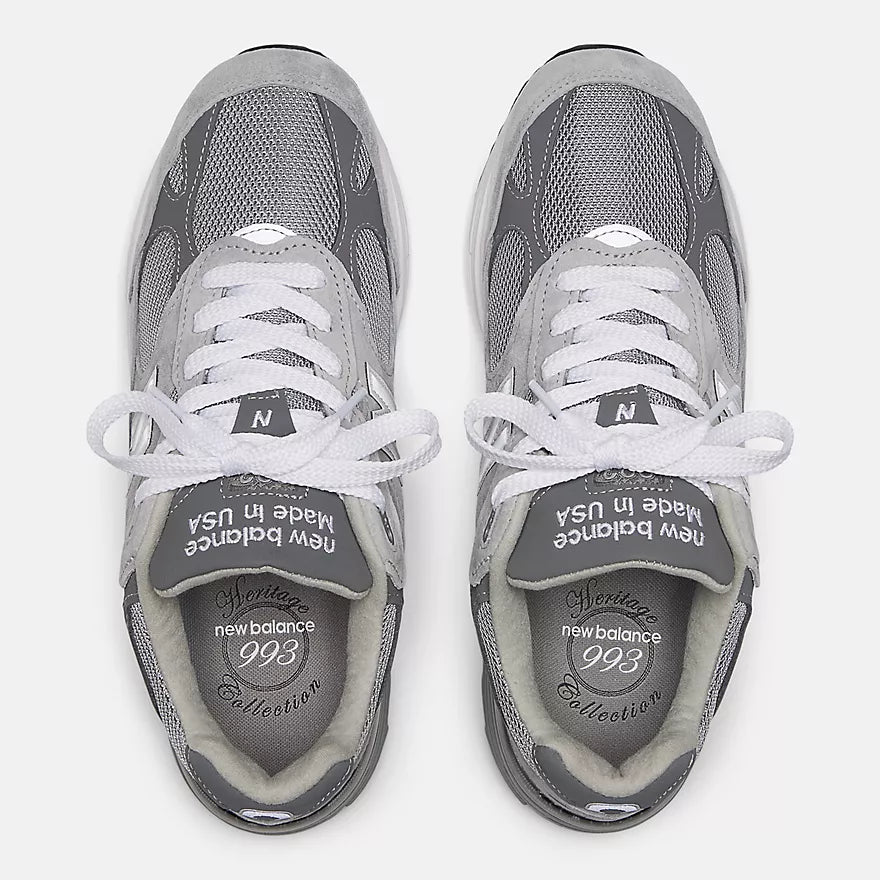 New Balance Made in USA 993  -  Grey with GREY 006 and WHITE  -  MR993GL