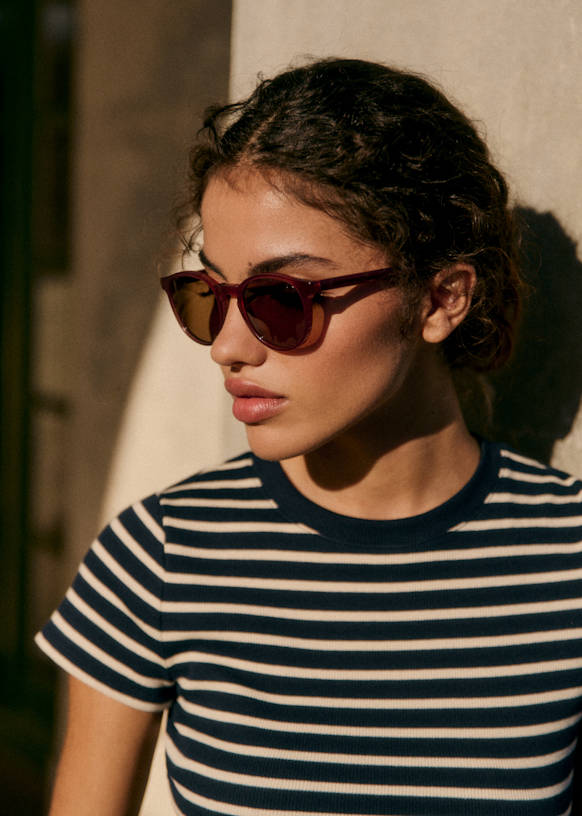 Sezane Penelope Sunglasses  Plum