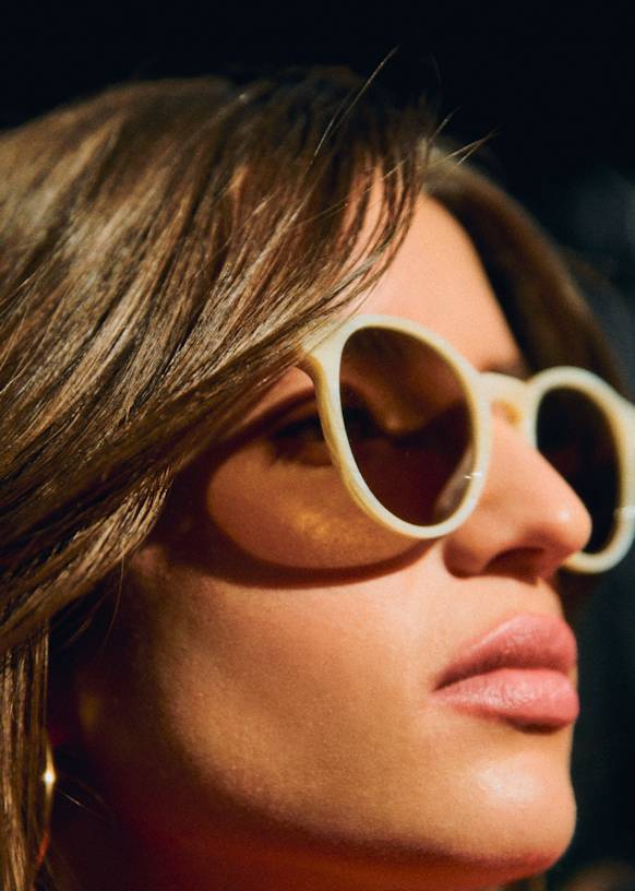 Sezane Penelope Sunglasses  Ecru