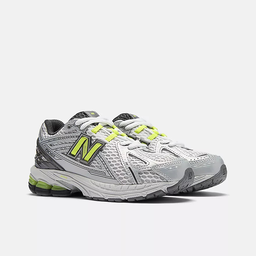 New Balance Little Kid 1906 Lace  - BLACK METALLIC with ALKALINE GREEN - P190662Y