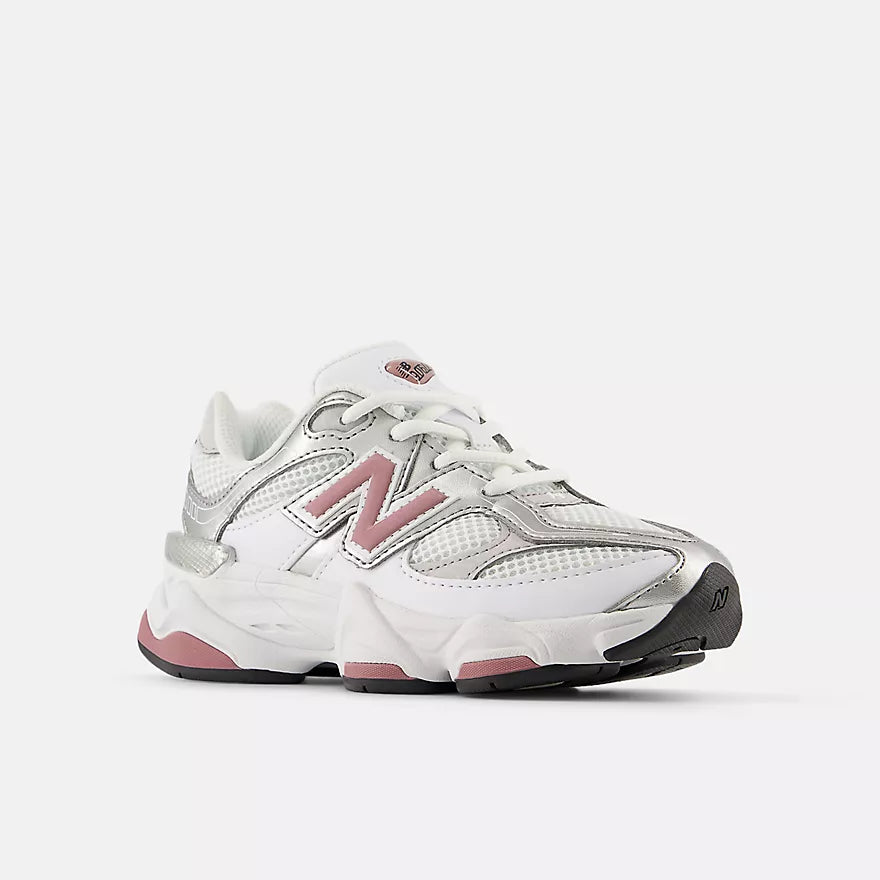New Balance Little Kids  9060 Lace -  WHITE with ROSEWOOD -  P90601Z6