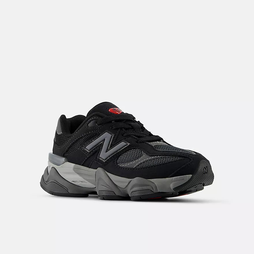 New Balance Little Kid  9060 Lace - BLACK with CASTLEROCK -  PC9060BK
