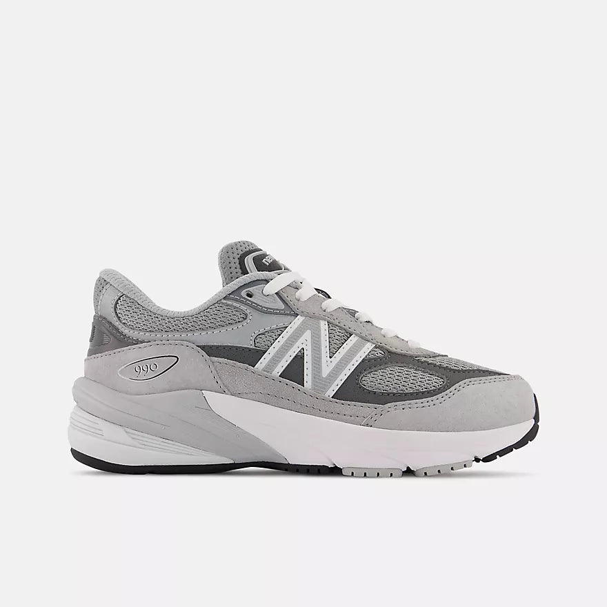 New Balance Little Kids FuelCell 990v6  -  Grey with Silver  -  PC990GL6