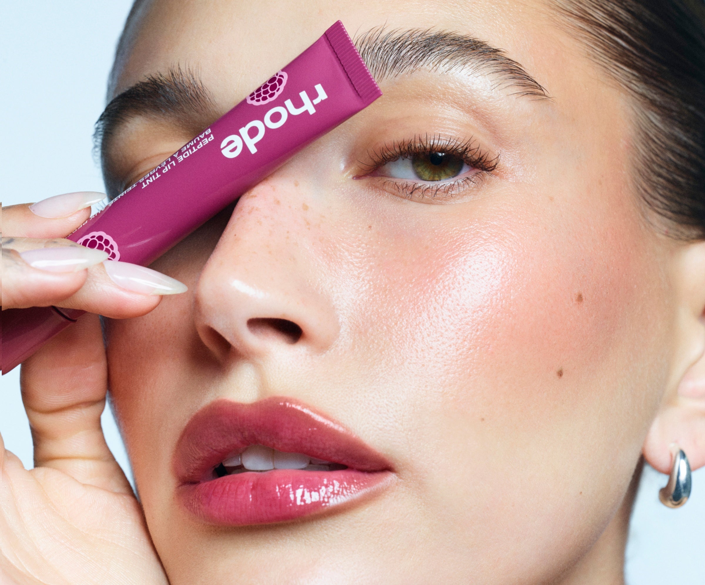 Rhode Scented Peptide Lip Tint - The Tinted Lip Layer- Raspberry jelly -  crushed berry